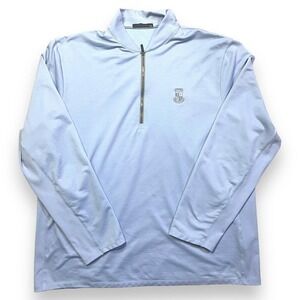 Mens Players Club Exclusive Greyson Siasconset Fleece Lined Quarter Zip XXL Wolf
